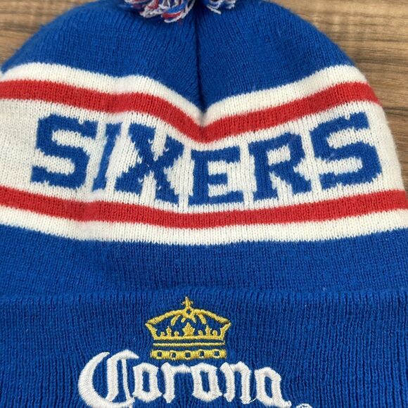 Philadelphia 76ers Winter Hat Embroidery Spellout Corona Beer - Picture 3 of 7